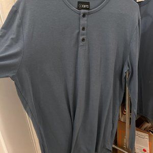 Cuts Clothing - Mens Long Sleeve Henley